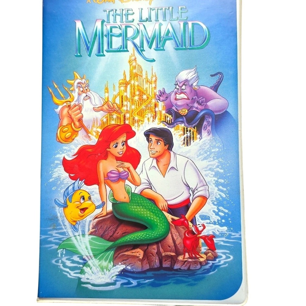 Disney The Little‎ Mermaid VHS Kids N/A Blue The Classics  Banned Cover